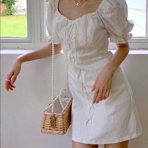 Women white flowers Dress